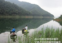 龙源水库钓大鱼忘带抄网下水用渔护网鱼